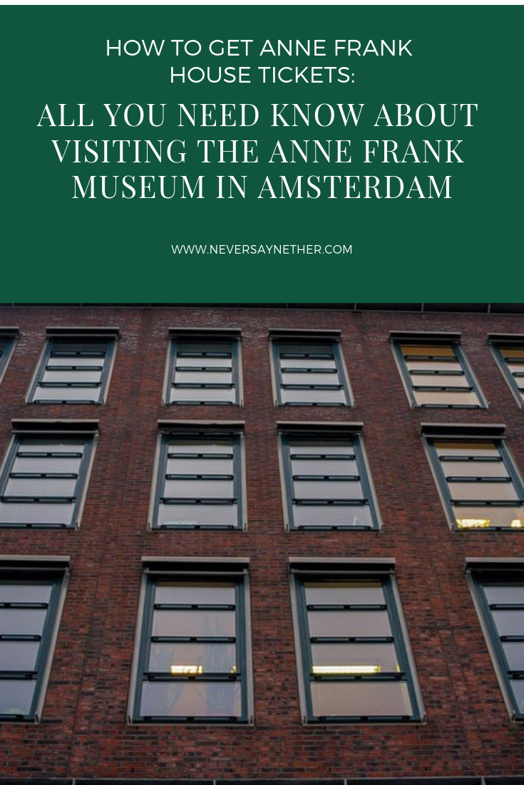 anne frank house tickets